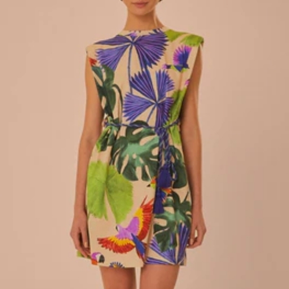 FARM Rio | Dresses | Farm Rio Sand Macaw Jungle Organic Cotton Tshirt ...